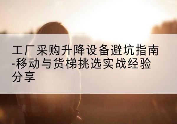 东乡移动式升降机怎么选-工厂采购升降设备避坑指南-移动与货梯挑选实战经验分享